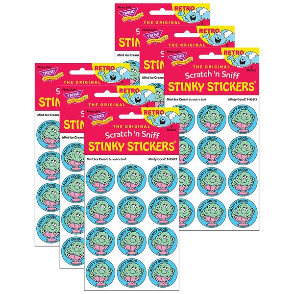 Trend Minty Good/Mint Ice Cream Scented Stickers, 144PK T83613